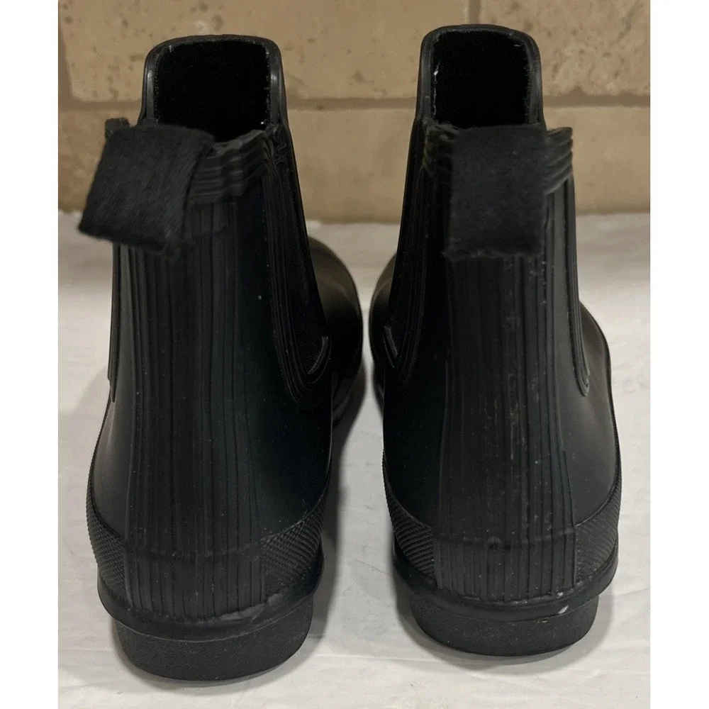 Hunter Original Chelsea Rain Boots Black Women's Size 6